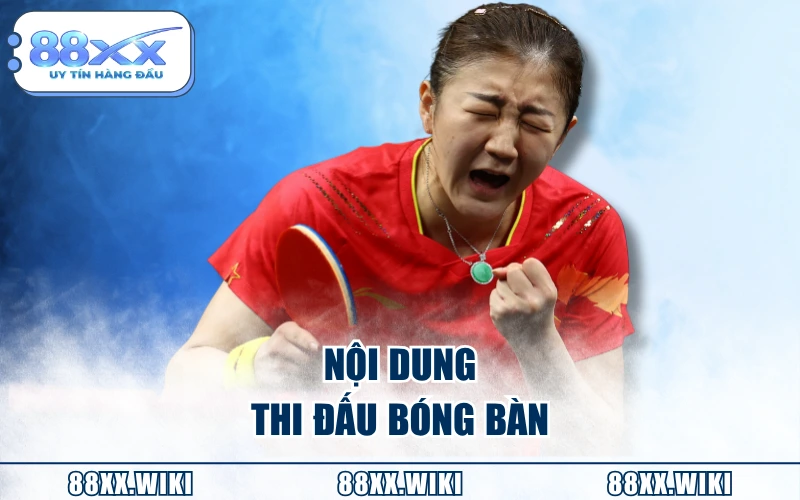 Nội dung thi đấu bóng bàn